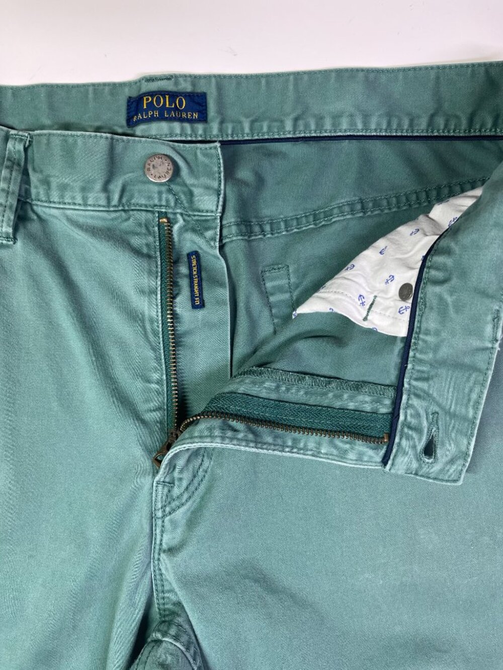 POLO Ralph Lauren 36x30 Stretch Straight Fit Green Pants Cotton - Picture 7 of 11